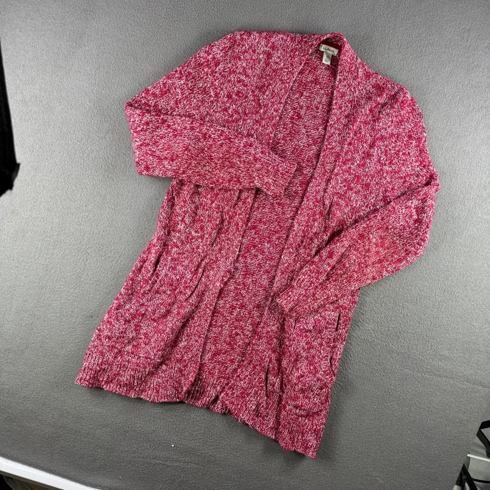 Vintage LL Bean Cardigan Sweater Women XS Marled‎ Cozy Boho Distressed Cottage